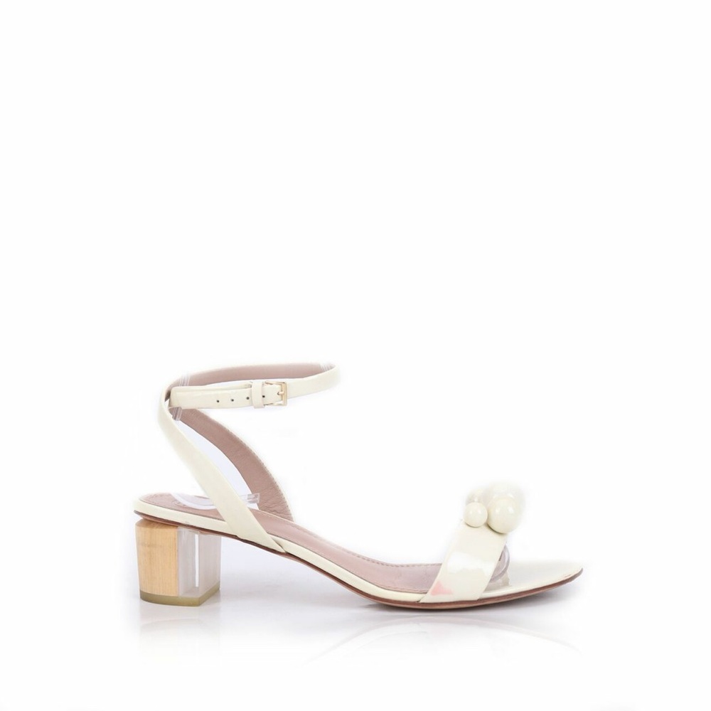 Tory Burch Cream Ankle Strap Sandals